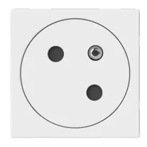[077145L] LEGRAND - Mosaic Link contactdoos 2P+A -vlak- contactdoos op 45°-2 modules wit